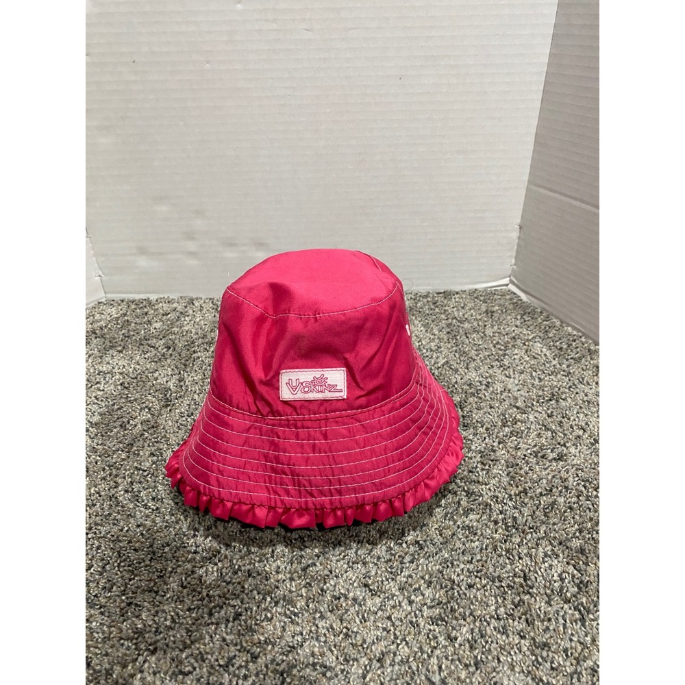 Bucket Hat UV Skinz Toddler Girls Pink Excellent Ruffle Sun Protection 3T